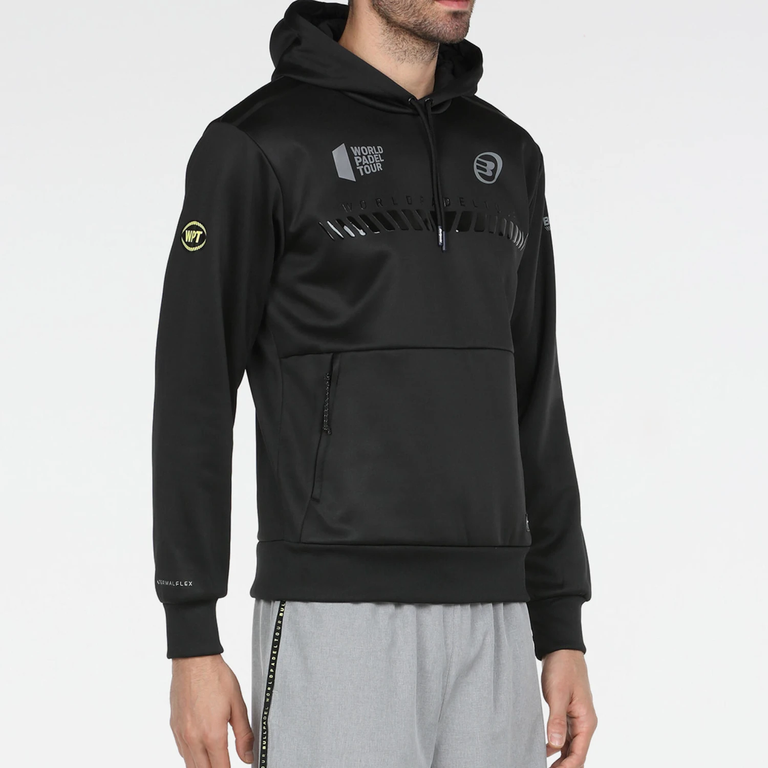 BULLPADEL Men's Padel Hooded Sweatshirt Lardo 2 BULLPADEL Men's Padel Hooded Sweatshirt Lardo - Image 2