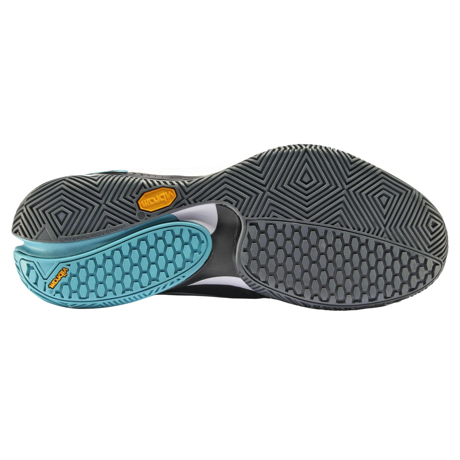 BULLPADEL Men's Padel Shoes Hack Vibram 23 - Black/Blue 3 BULLPADEL Men's Padel Shoes Hack Vibram 23 - Black/Blue - Image 3
