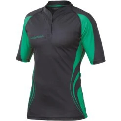 Mens Tight Fit Curve Premium Match Sports Shirt (Black / Gold) -Ball Sports Shop k1825e71e20f2db5fe8777f0caf35afde