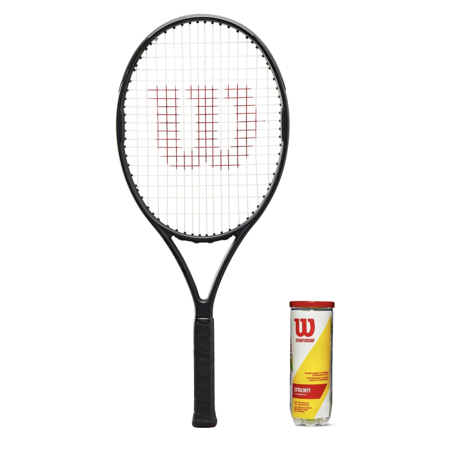 Wilson Pro Staff V13 25" Junior Tennis Racket & 3 Championship Balls 1 Wilson Pro Staff V13 25" Junior Tennis Racket & 3 Championship Balls