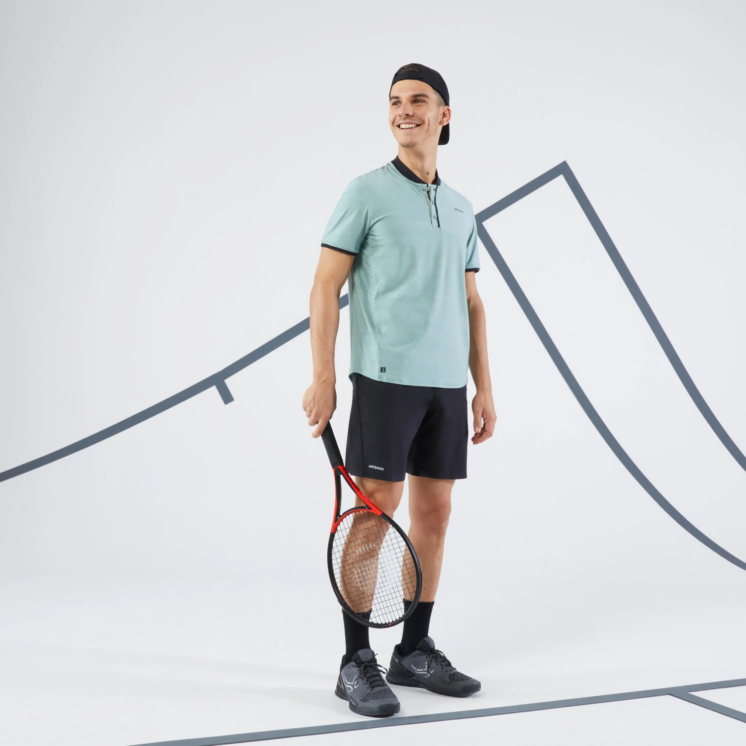 Artengo Men's Short-Sleeved Tennis T-Shirt DRY+ 3 Artengo Men's Short-Sleeved Tennis T-Shirt DRY+ - Image 3