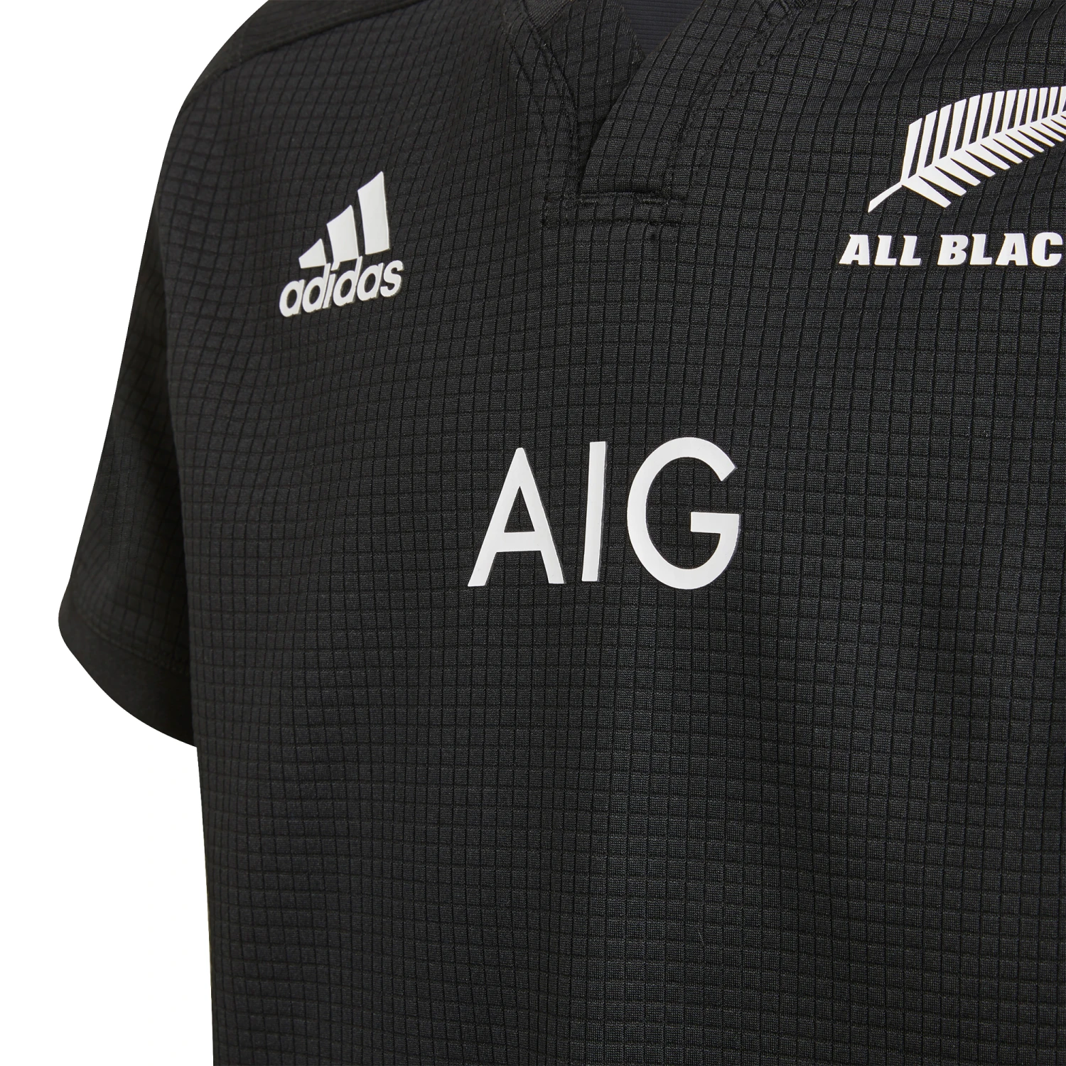 ADIDAS Kids' All Blacks Replica Rugby Shirt New Zealand 2021 - Black 3 ADIDAS Kids' All Blacks Replica Rugby Shirt New Zealand 2021 - Black - Image 3