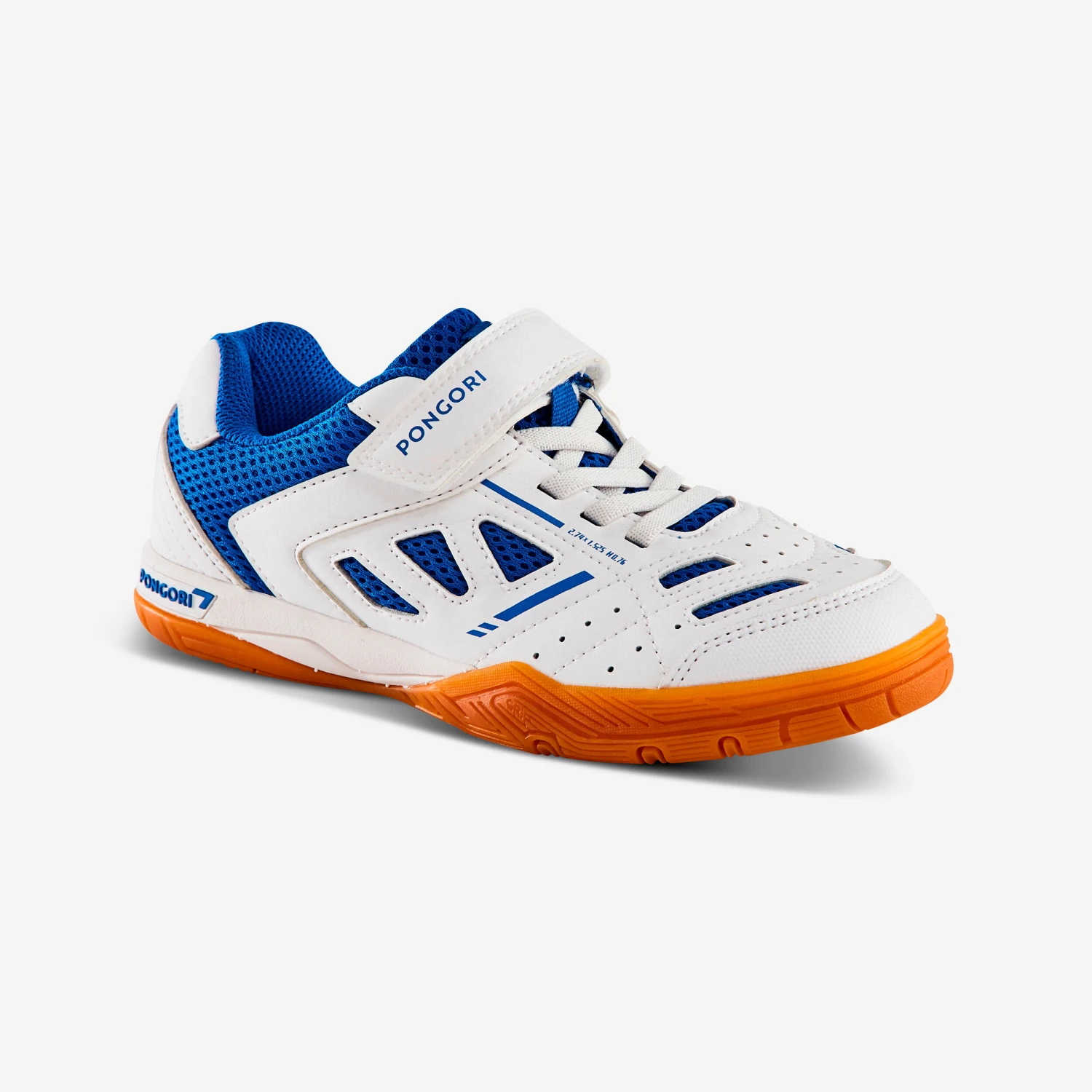 TABLE TENNIS SHOES TTS 500 JUNIOR WHITE BLUE 5 TABLE TENNIS SHOES TTS 500 JUNIOR WHITE BLUE - Image 5