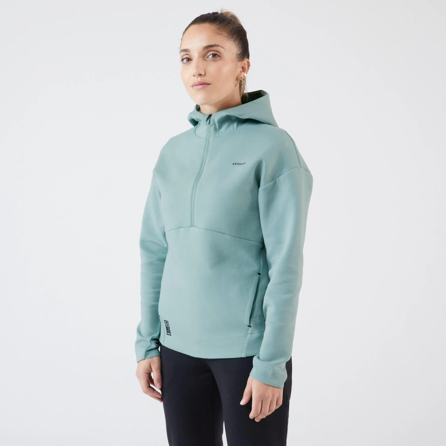 Artengo Women's Tennis Half-Zip Quick-Dry Soft Hoodie Dry 900 16 Artengo Women's Tennis Half-Zip Quick-Dry Soft Hoodie Dry 900 - Image 16