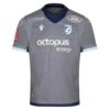 Macron Cardiff Blues Euro 19/20 Rugby Shirt Kids Grey