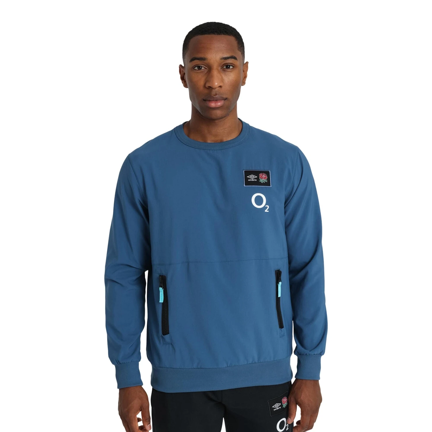UMBRO England Rugby Mens 22/23 Woven Sweatshirt (Ensign Blue) 3 UMBRO England Rugby Mens 22/23 Woven Sweatshirt (Ensign Blue) - Image 3