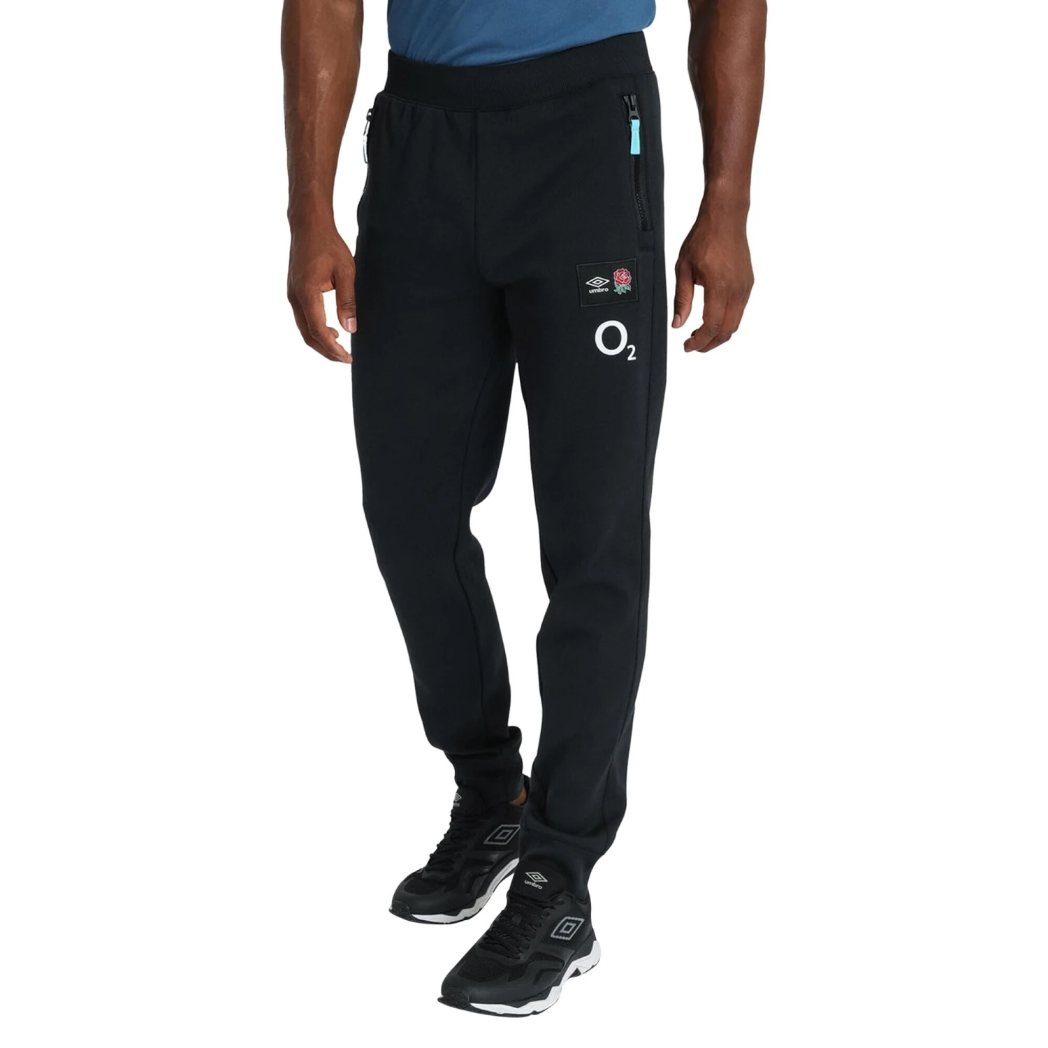 UMBRO England Rugby Mens 22/23 Knitted Jogging Bottoms (Black) 4 UMBRO England Rugby Mens 22/23 Knitted Jogging Bottoms (Black) - Image 4