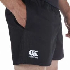 CANTERBURY PROFESSIONAL POLY SHORT JUNIOR, BLACK -Ball Sports Shop k69ab13ab07e359f7d3211dba42eef9d2