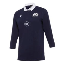 Macron Scotland SRU Womens Home ¾ Rugby Shirt 58121599 Blue