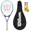 Wilson Tour Slam Lite Blue Tennis Racket, Protective Cover & 3 Tennis Balls