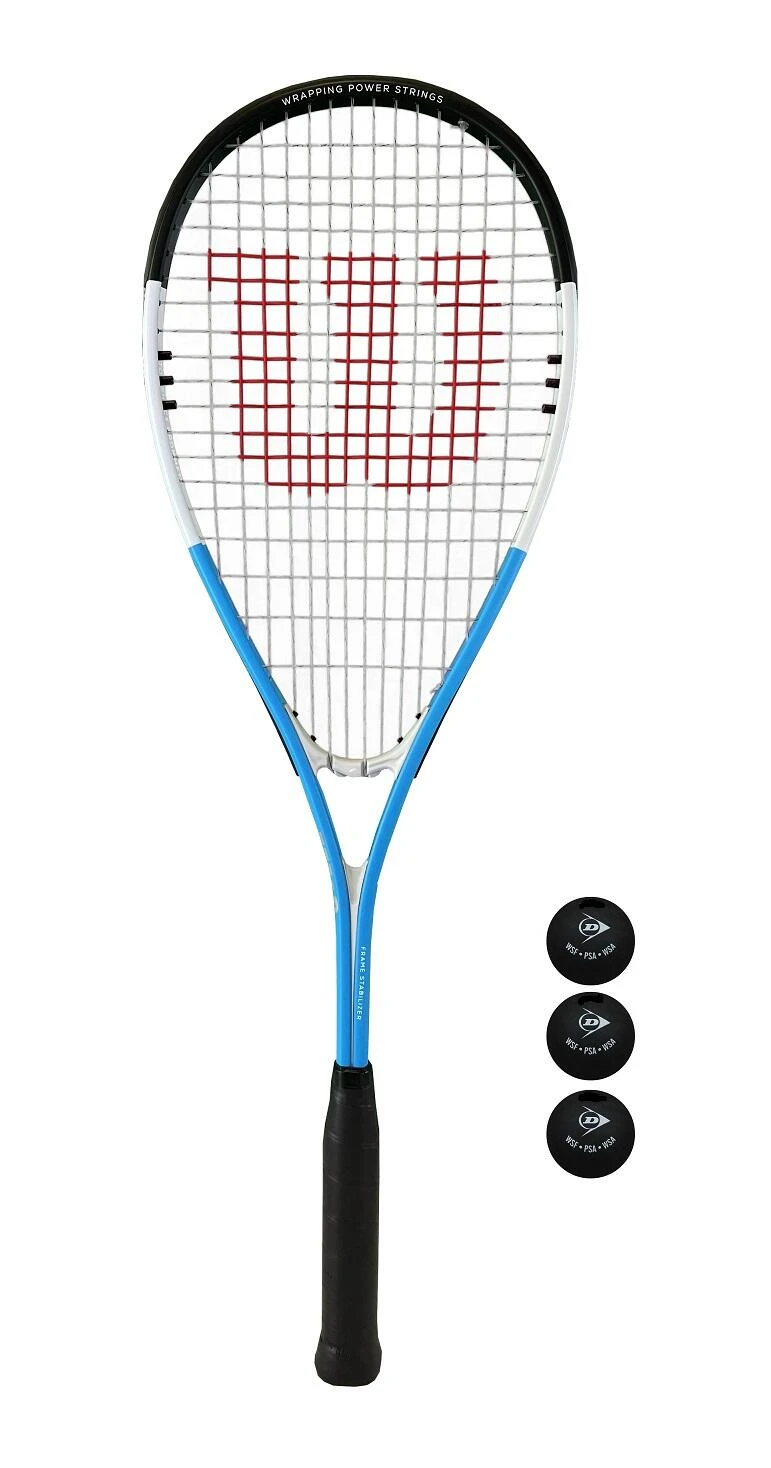 Wilson Ultra XP Squash Racket With Wilson Protective Cover & 3 Squash Balls 1 Wilson Ultra XP Squash Racket With Wilson Protective Cover & 3 Squash Balls