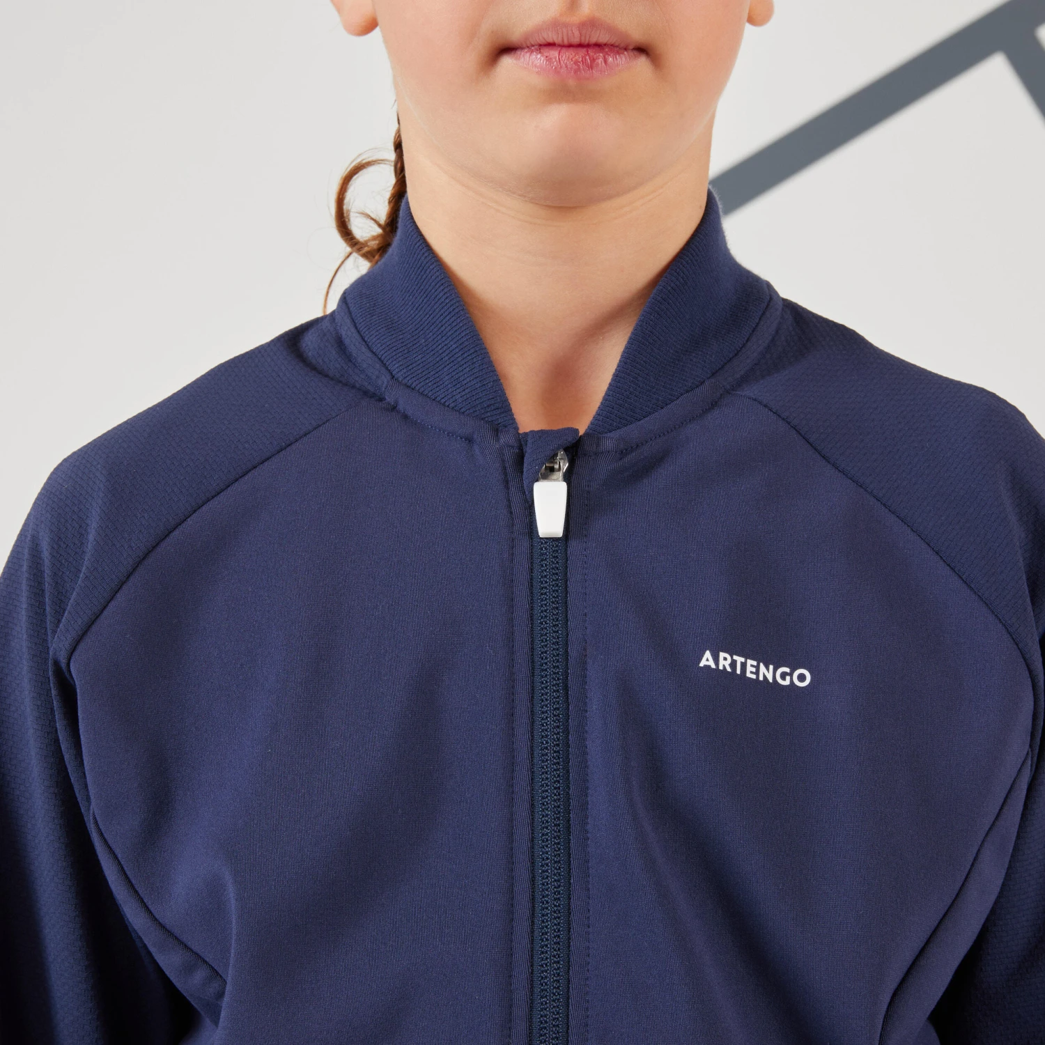 Artengo Girls' Tennis Jacket TJK500 5 Artengo Girls' Tennis Jacket TJK500 - Image 5