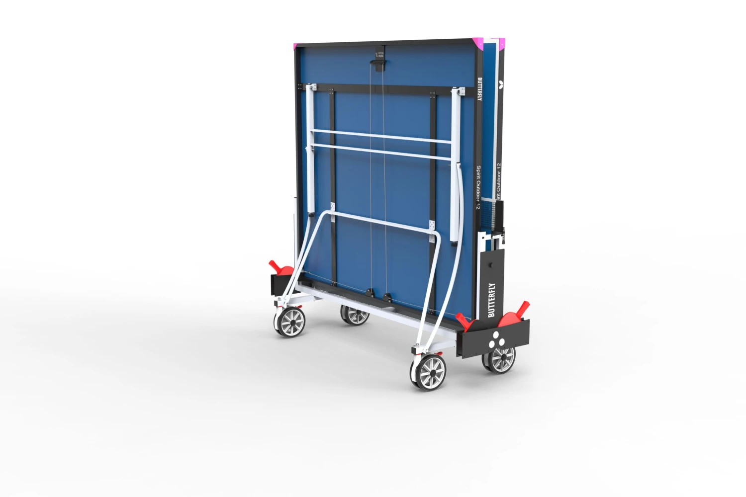 Butterfly Spirit 12 Outdoor Rollaway Table Tennis Table Blue 3 Butterfly Spirit 12 Outdoor Rollaway Table Tennis Table Blue - Image 3