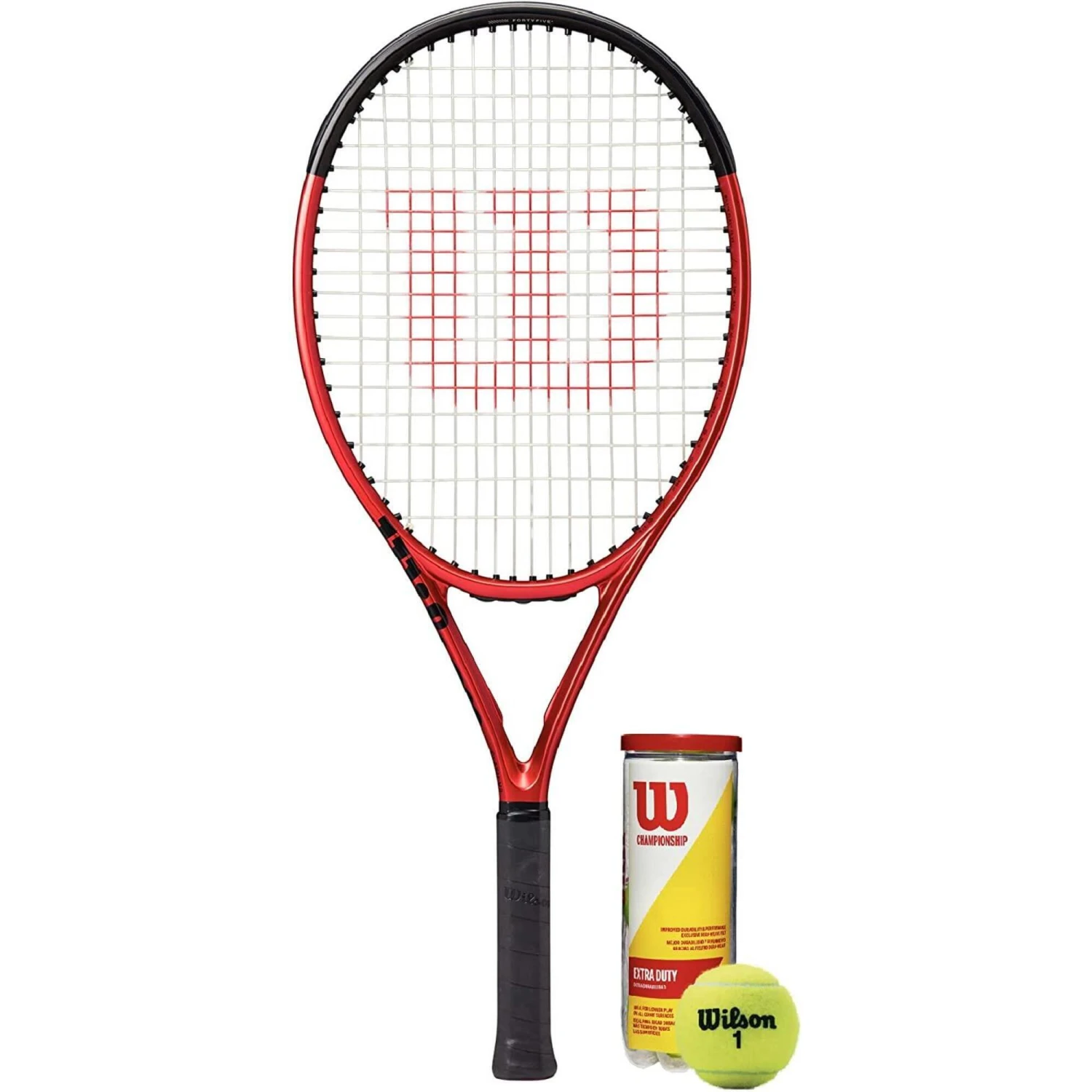 Wilson Clash V2.0 25" Junior Tennis Racket & 3 Championship Balls