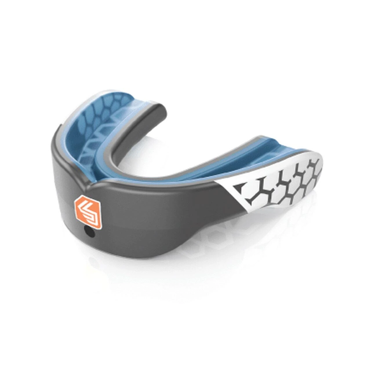 SHOCK DOCTOR Unisex Adult Gel Max Power Mouthguard (Carbon/White) 1 SHOCK DOCTOR Unisex Adult Gel Max Power Mouthguard (Carbon/White)