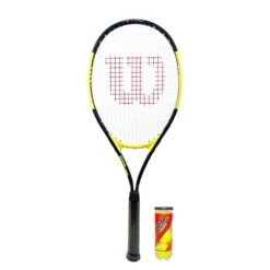 Wilson Nitro Excel 112 Tennis Racket & 3 Tennis Balls