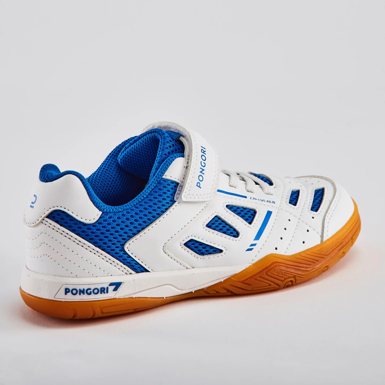 TABLE TENNIS SHOES TTS 500 JUNIOR WHITE BLUE 9 TABLE TENNIS SHOES TTS 500 JUNIOR WHITE BLUE - Image 9
