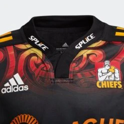 Adidas Chiefs Kids Home Supporters Rugby Shirt HA2393 Black -Ball Sports Shop kaae8a43076992c18250465ae490ab47f