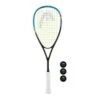 Head IG Cyano Squash Racket + 3 Squash Balls