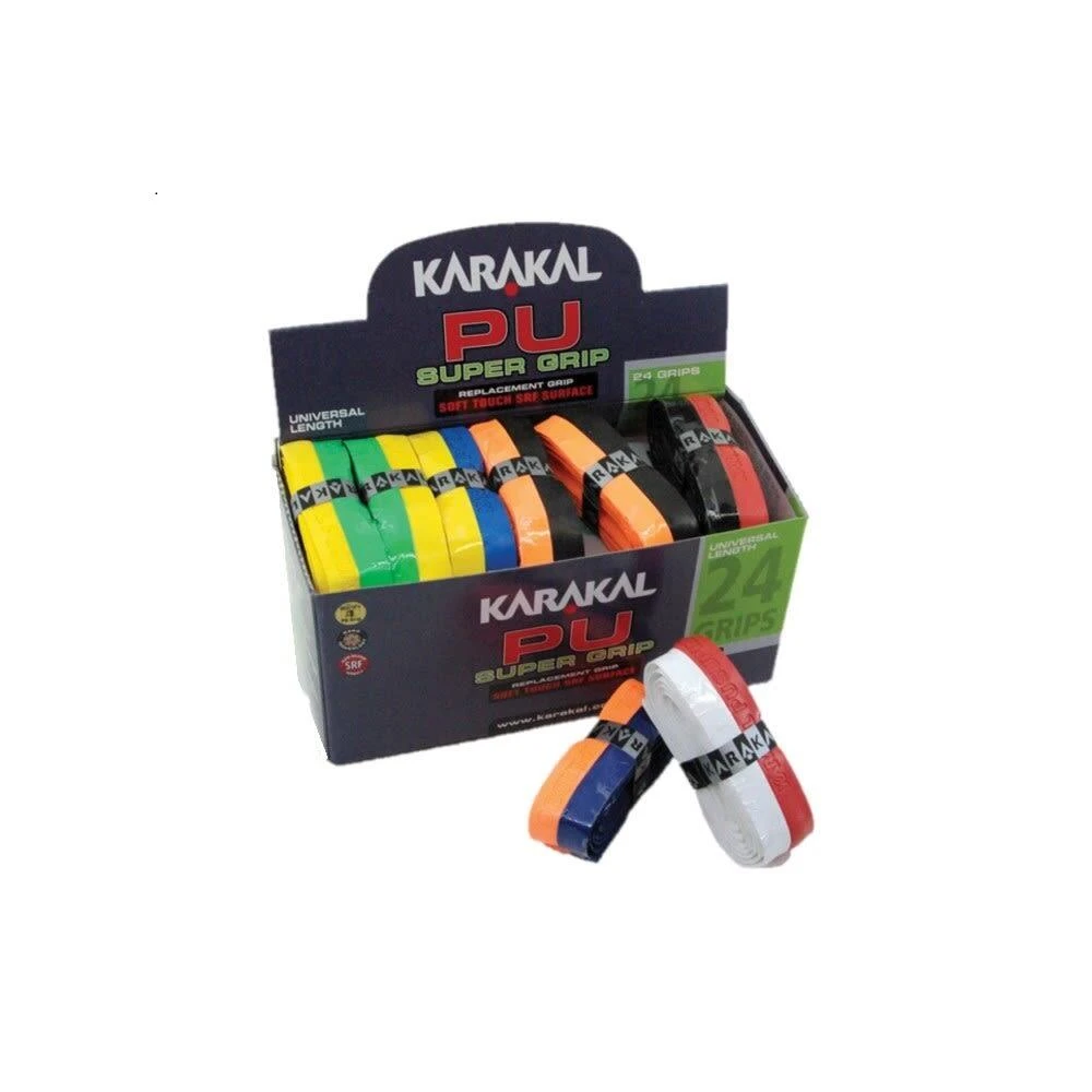 KARAKAL Duo PU Racket Overgrip (Pack Of 24) (Multicoloured) 1 KARAKAL Duo PU Racket Overgrip (Pack Of 24) (Multicoloured)