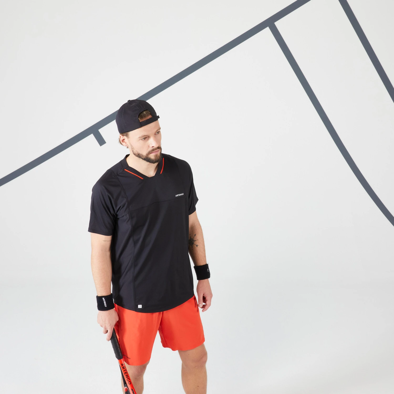 Artengo Men's Short-Sleeved Tennis T-Shirt DRY VN 9 Artengo Men's Short-Sleeved Tennis T-Shirt DRY VN - Image 9