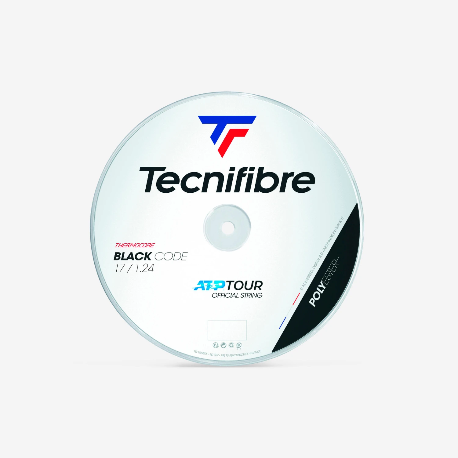 TECNIFIBRE 1.24 Mm Monofilament Tennis String Black Code 200 M Reel 1 TECNIFIBRE 1.24 Mm Monofilament Tennis String Black Code 200 M Reel