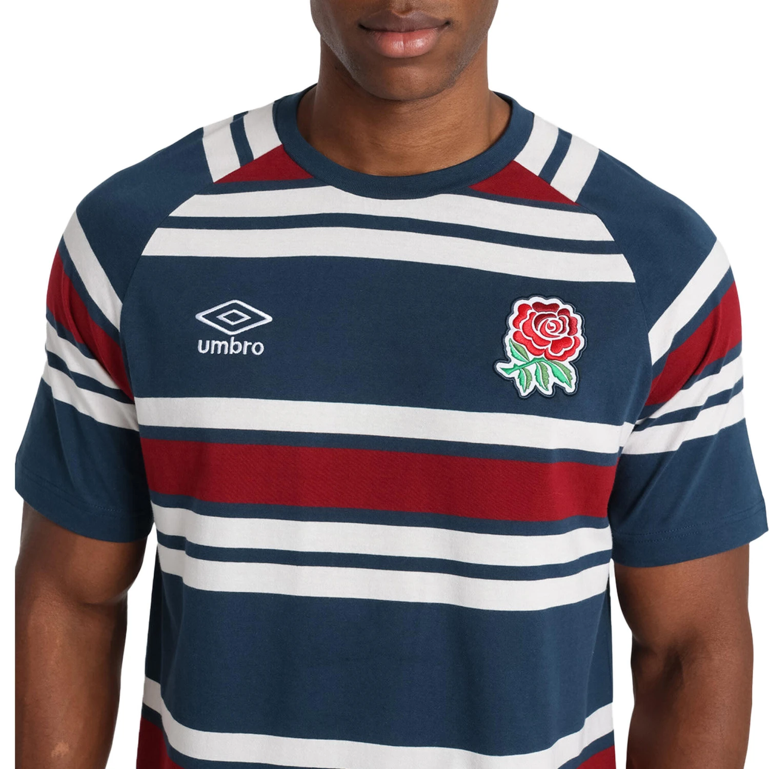 UMBRO England Rugby Mens Classic TShirt (Moonlight/Cloud Dancer/Rhubarb) 4 UMBRO England Rugby Mens Classic TShirt (Moonlight/Cloud Dancer/Rhubarb) - Image 4