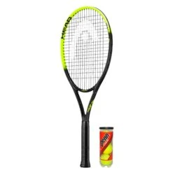 HEAD Tour Pro Nano Tennis Racket, Inc Protective Head Cover & 3 Tennis Balls