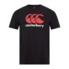 Canterbury Childrens/Kids Logo Rugby TShirt (Black)