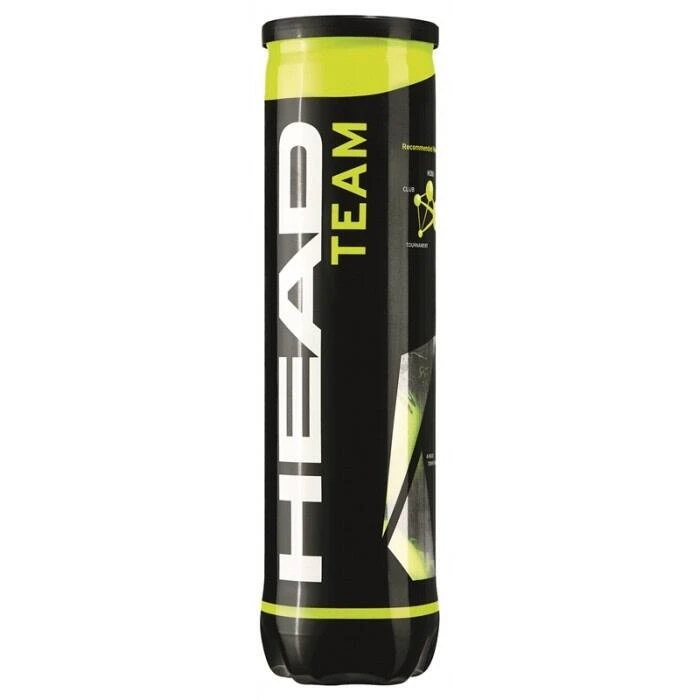 Head Team Tennis Balls (Pack Of 4) (Yellow) 1 Head Team Tennis Balls (Pack Of 4) (Yellow)