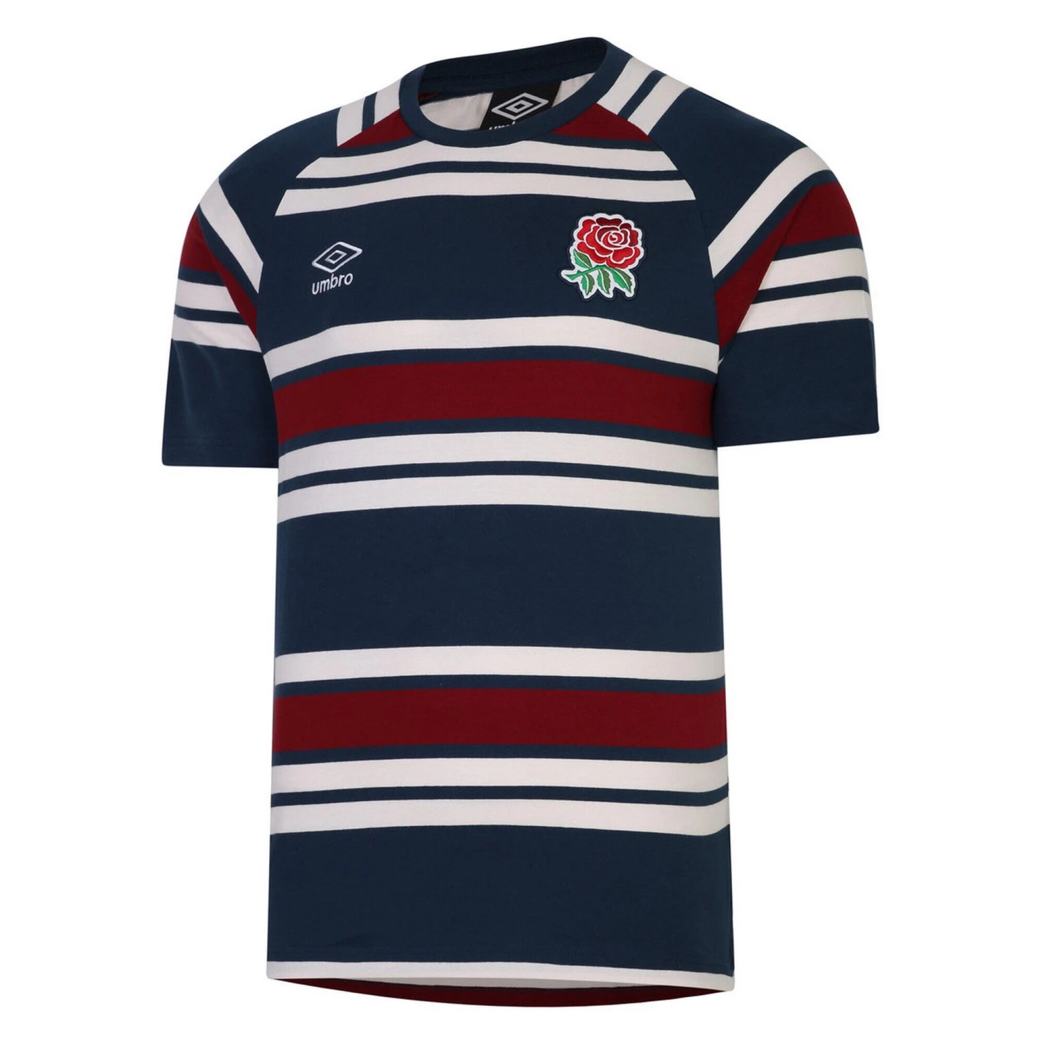 UMBRO England Rugby Mens Classic TShirt (Moonlight/Cloud Dancer/Rhubarb) 1 UMBRO England Rugby Mens Classic TShirt (Moonlight/Cloud Dancer/Rhubarb)