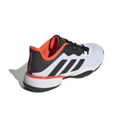 ADIDAS Kids' Tennis Shoes Barricade - White/Black -Ball Sports Shop kca4f75b0cd3f93e077f3aa21d03ebe5c