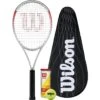 Wilson Pro Staff Precision Team 103 Tennis Racket + BLX Cover & Balls