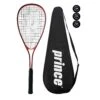 Prince Power Warrior Ti Squash Racket, Inc Protective Cover & 3 Squash Balls