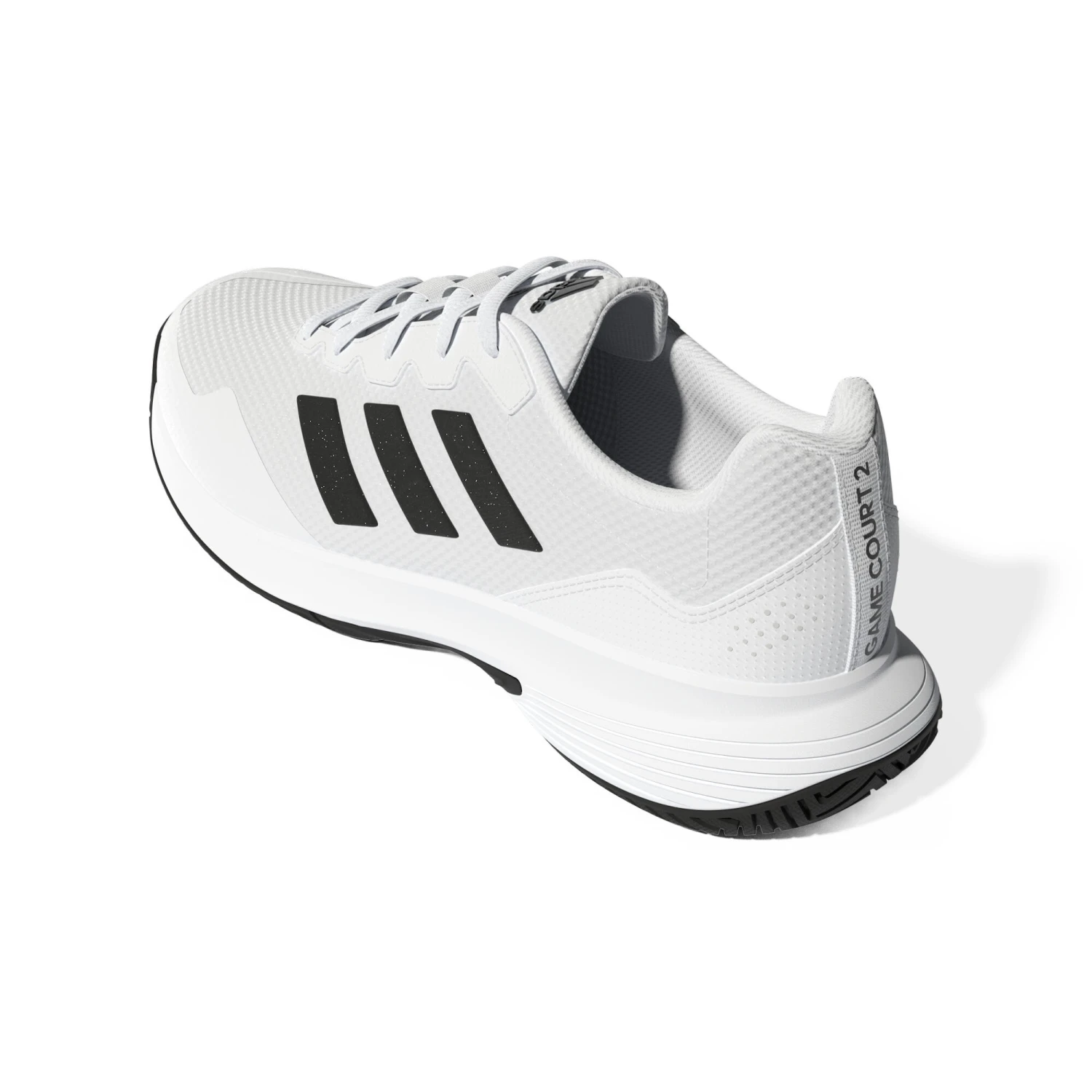 ADIDAS Men's Multicourt Tennis Shoes Gamecourt - White/Black 2 ADIDAS Men's Multicourt Tennis Shoes Gamecourt - White/Black - Image 2