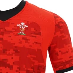 Macron Wales WRU Training Rugby Shirt Adults 58125597 Red -Ball Sports Shop kd667c76f07c429a13873bdec1ec7f2fd