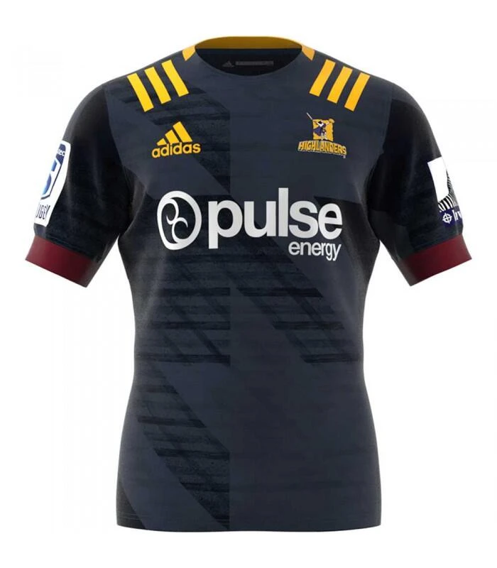 Adidas Highlanders Mens Home Rugby Shirt ED7955 Blue 1 Adidas Highlanders Mens Home Rugby Shirt ED7955 Blue