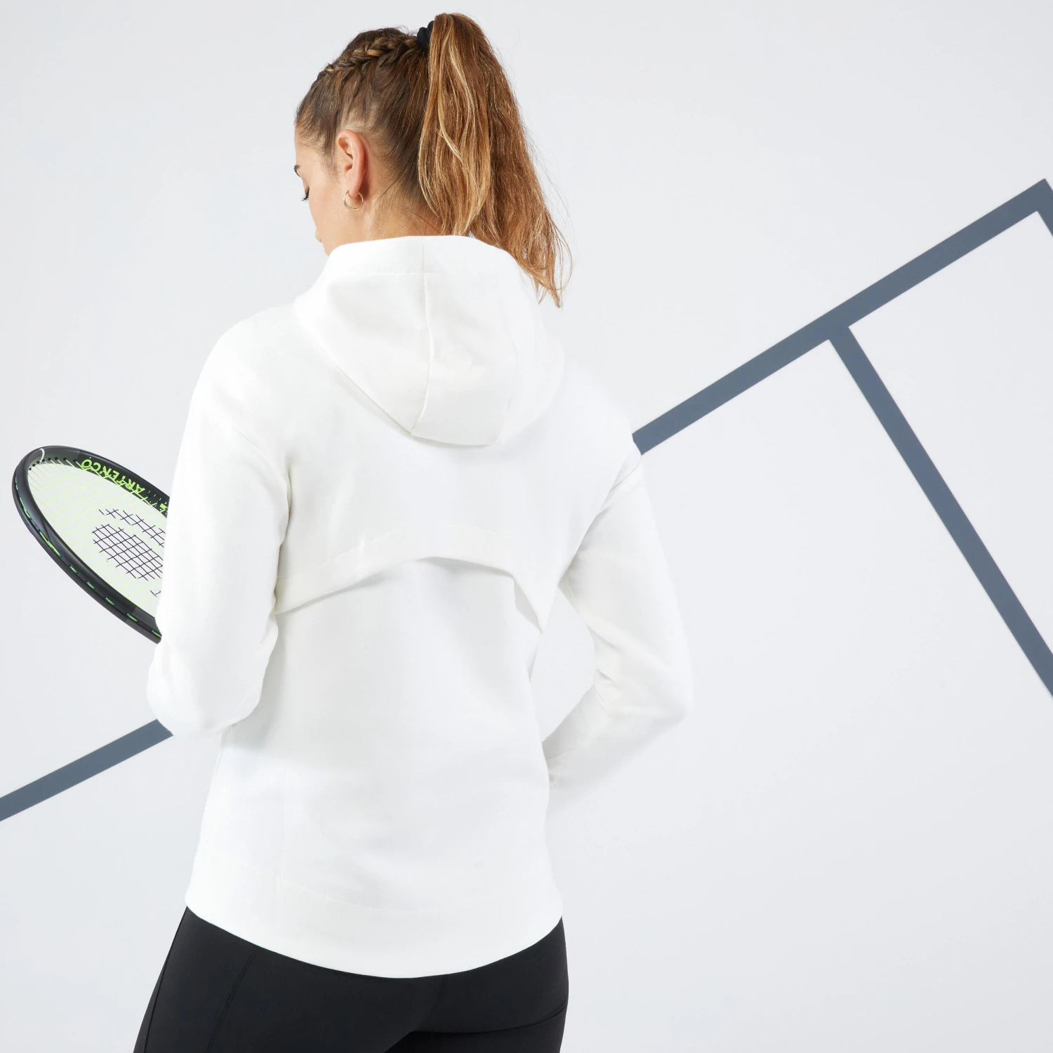 Artengo Women's Tennis Half-Zip Quick-Dry Soft Hoodie Dry 900 9 Artengo Women's Tennis Half-Zip Quick-Dry Soft Hoodie Dry 900 - Image 9