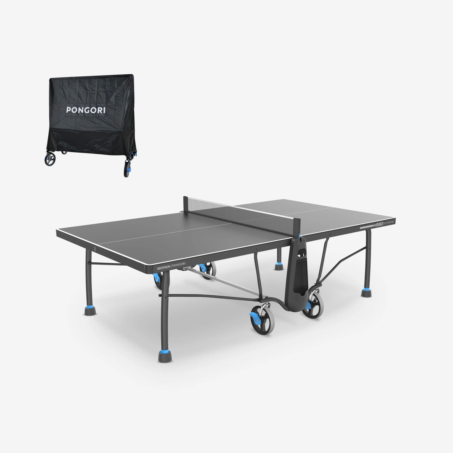 Outdoor Table Tennis Table PPT 930.2 With Cover - Black 1 Outdoor Table Tennis Table PPT 930.2 With Cover - Black