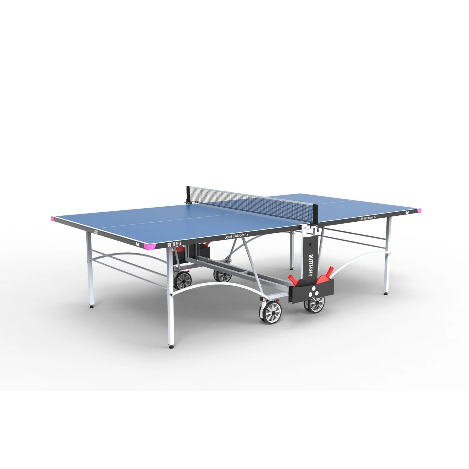 Butterfly Spirit 12 Outdoor Rollaway Table Tennis Table Blue 1 Butterfly Spirit 12 Outdoor Rollaway Table Tennis Table Blue