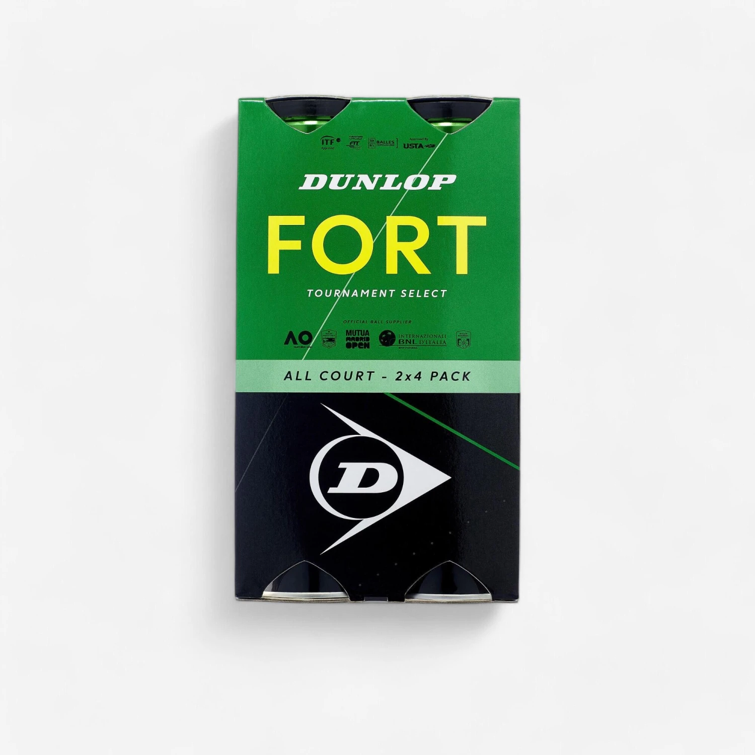 Dunlop Control Tennis Balls Fort All Court Twin 4-Pack - Yellow 1 Dunlop Control Tennis Balls Fort All Court Twin 4-Pack - Yellow