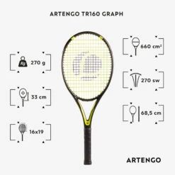 Artengo TR160 Graph Adult Tennis Racket - White -Ball Sports Shop ke3d58a634aaf5029c331bc83d11583c8