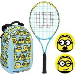 Wilson Minions 25" Junior 2.0 Tennis Set Includes Bag & Dampener Set