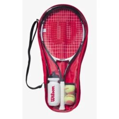 Wilson Federer 25 Junior Tennis Set, Inc Carry Case,Water Bottle & 2 Tennis Ball