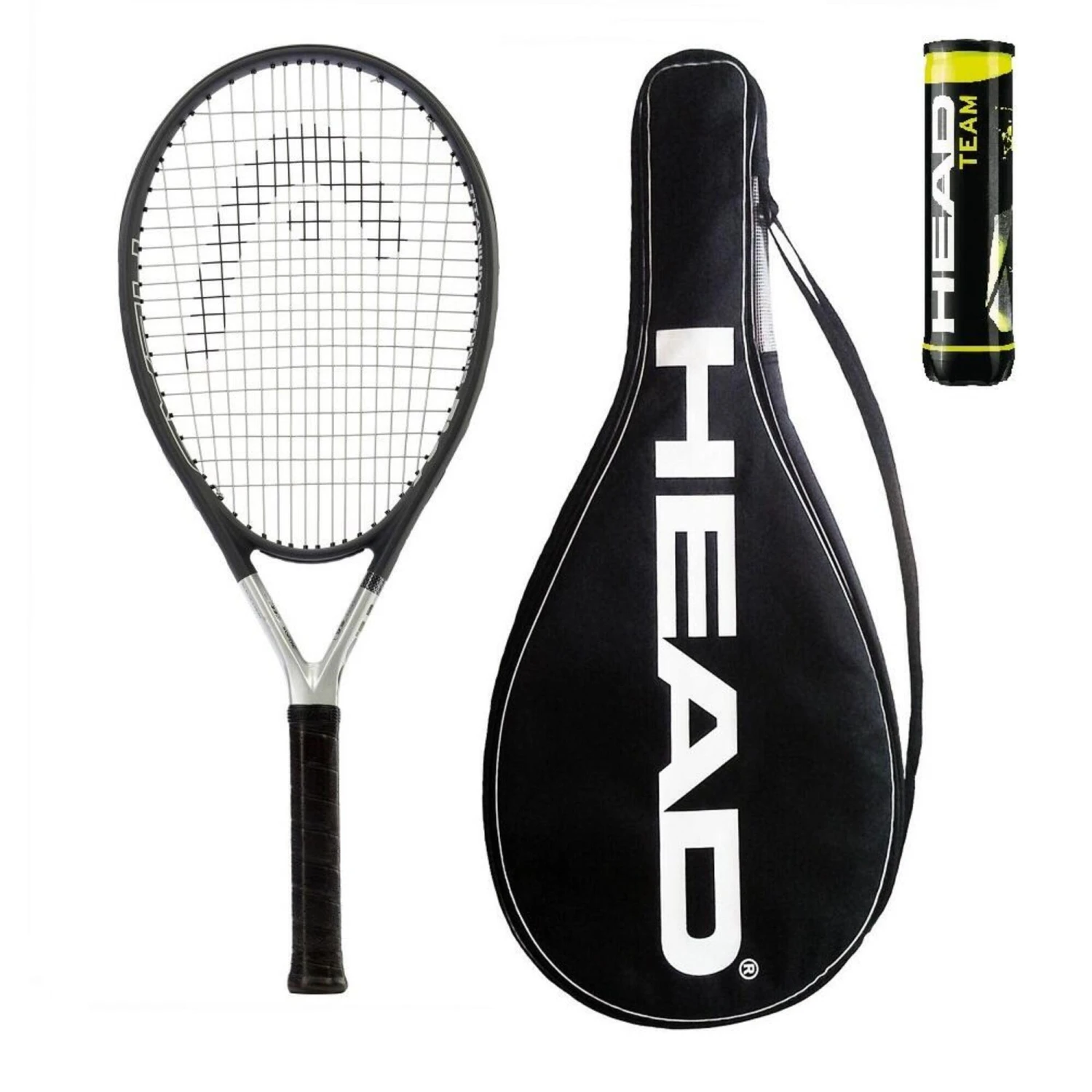 Head Ti S6 Tennis Racket + 3 Head Tennis Balls 1 Head Ti S6 Tennis Racket + 3 Head Tennis Balls