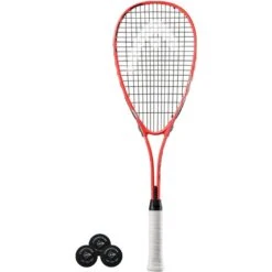 HEAD Cyber Edge Squash Racket & 3 Squash Balls