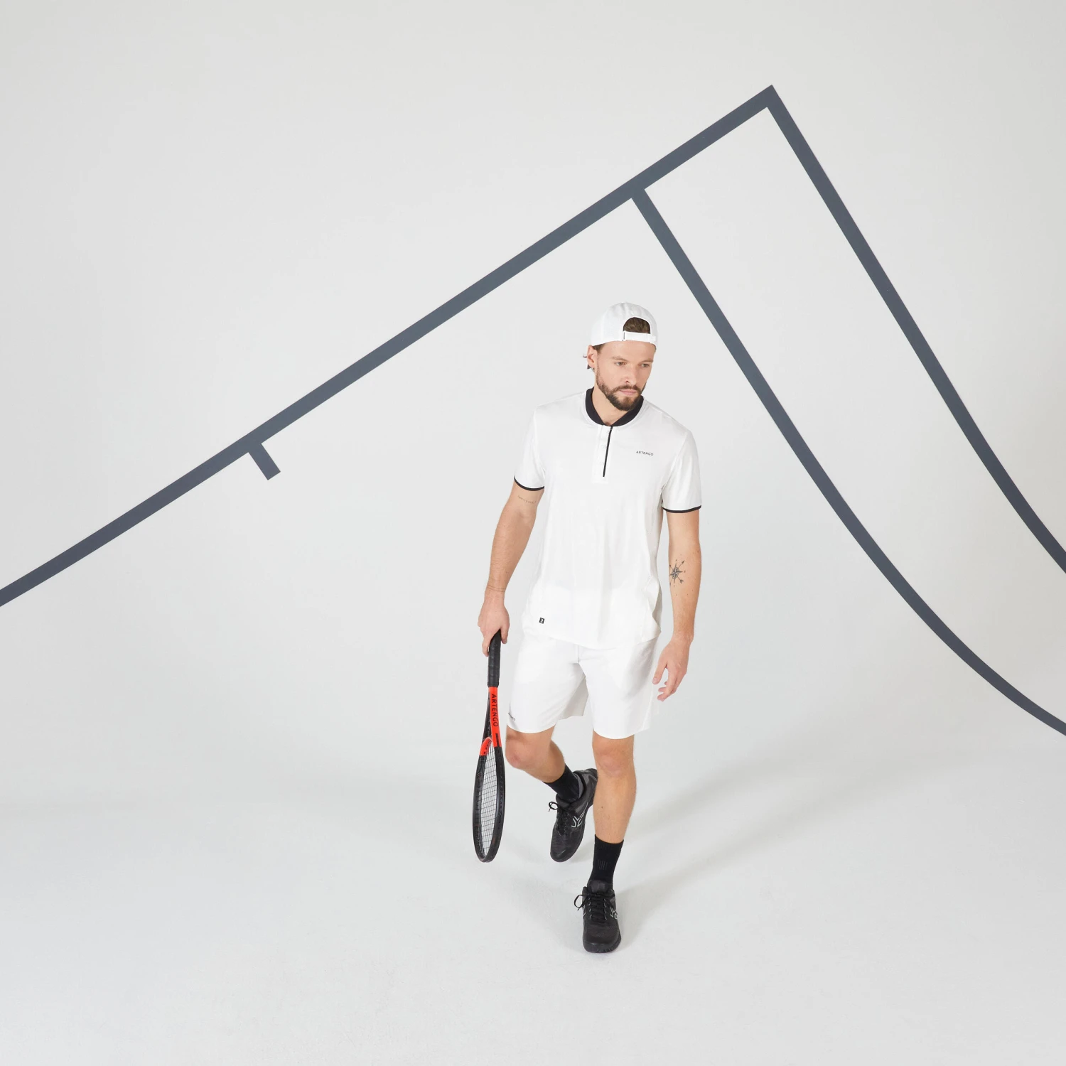 Artengo Men's Short-Sleeved Tennis T-Shirt DRY+ 13 Artengo Men's Short-Sleeved Tennis T-Shirt DRY+ - Image 13