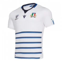 Macron Italy Mens Away Rugby World Cup Rugby Shirt 58017015 White