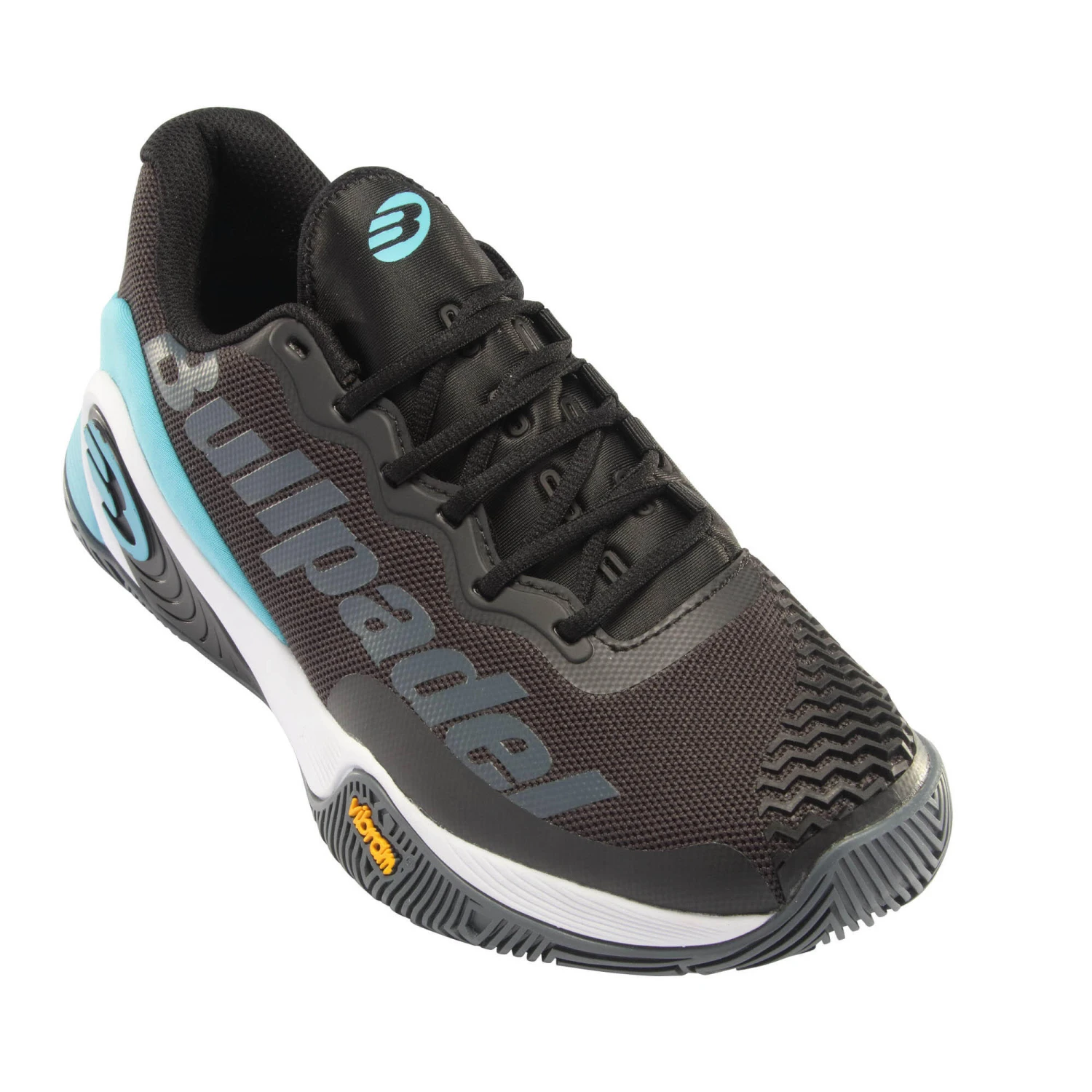 BULLPADEL Men's Padel Shoes Hack Vibram 23 - Black/Blue 2 BULLPADEL Men's Padel Shoes Hack Vibram 23 - Black/Blue - Image 2